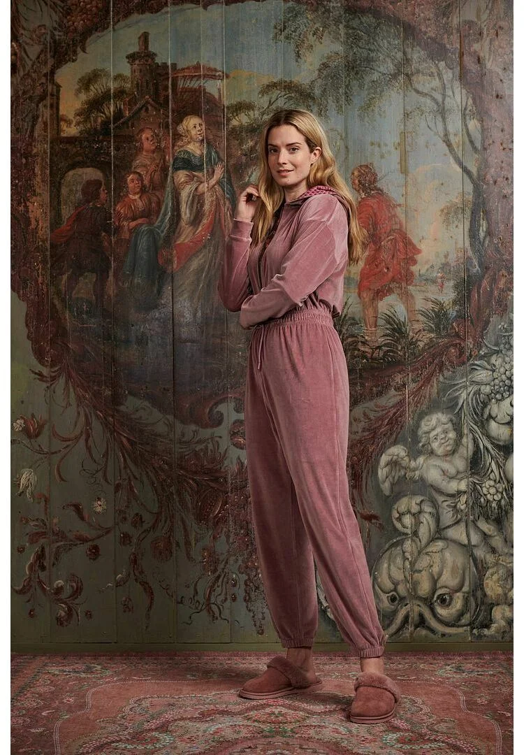 Pip Studio Phoebe overal Velvet Solid, lila
