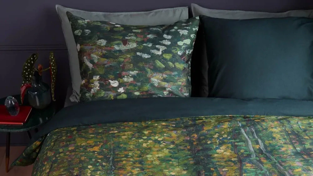 Van Gogh saténové povlečení Trees zelené 200x200 + 2x 70x90 cm