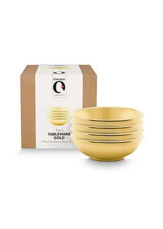vtwonen Gold tea tips 4 ks Ø 7 cm - zlaté
