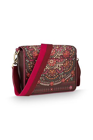 Pip Studio II Ricamo Cross Body kabelka - tmavě červená