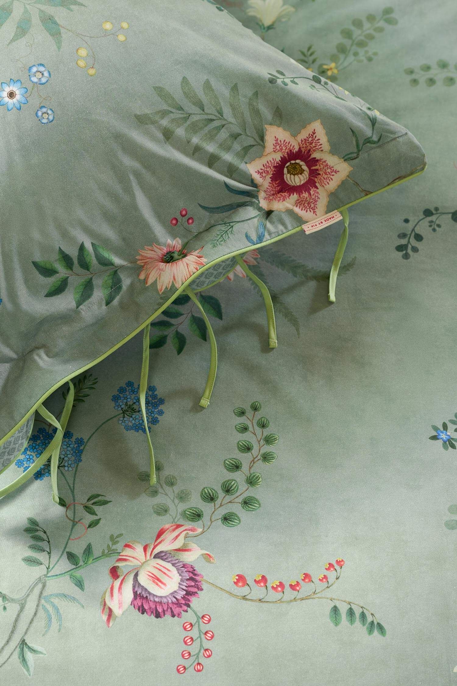 Pip Studio perkálové povlečení Everbloom Green - 140 x 200 cm