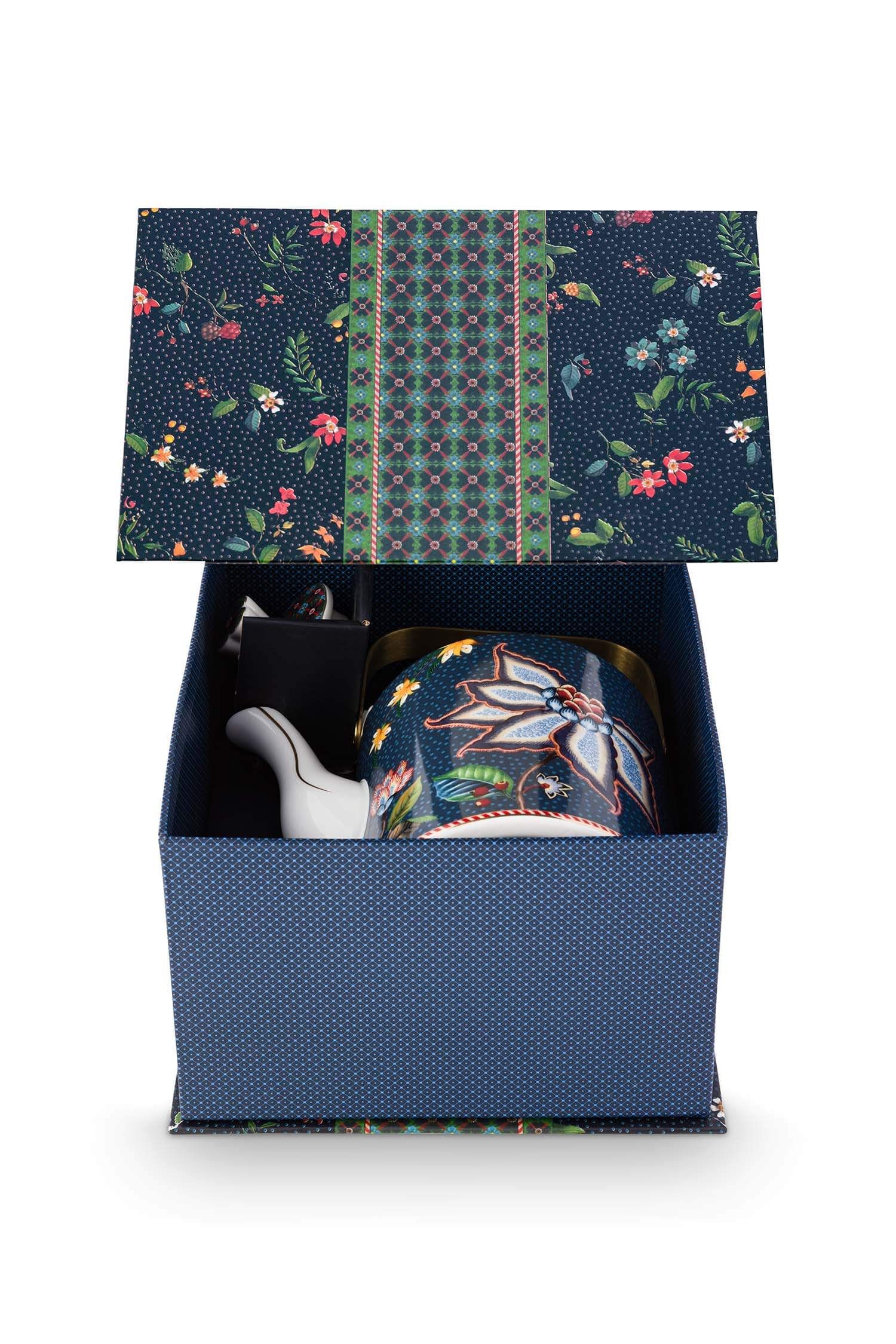 Pip Studio čajová konvice 1 l v dárkovém balení Oriental Berry Blues Blue