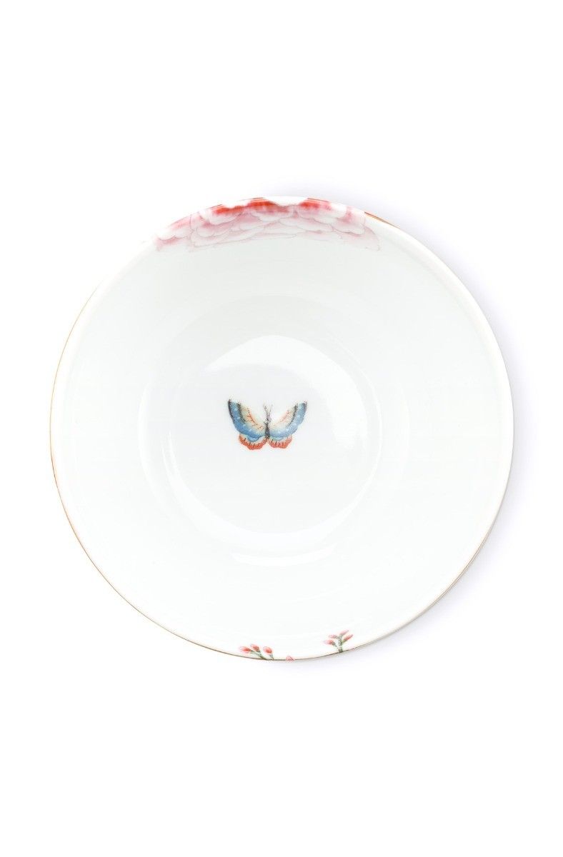 Pip Studio Blushing Birds miska Ø12cm, bílá