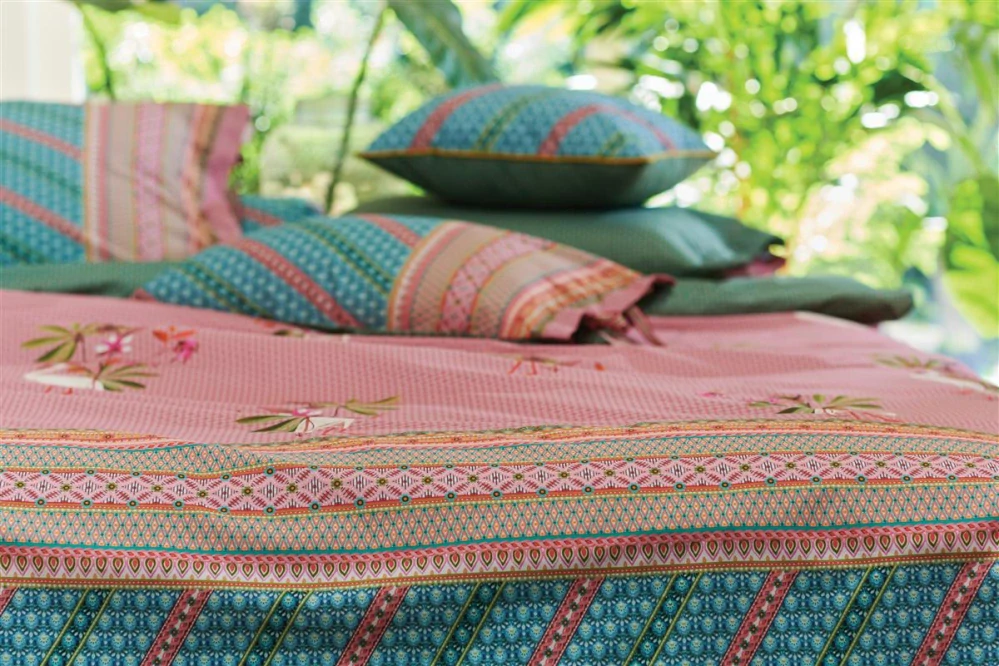 Pip Studio perkálové povlečení My Heron růžovo modré 200x200 + 2x 70x90 cm 