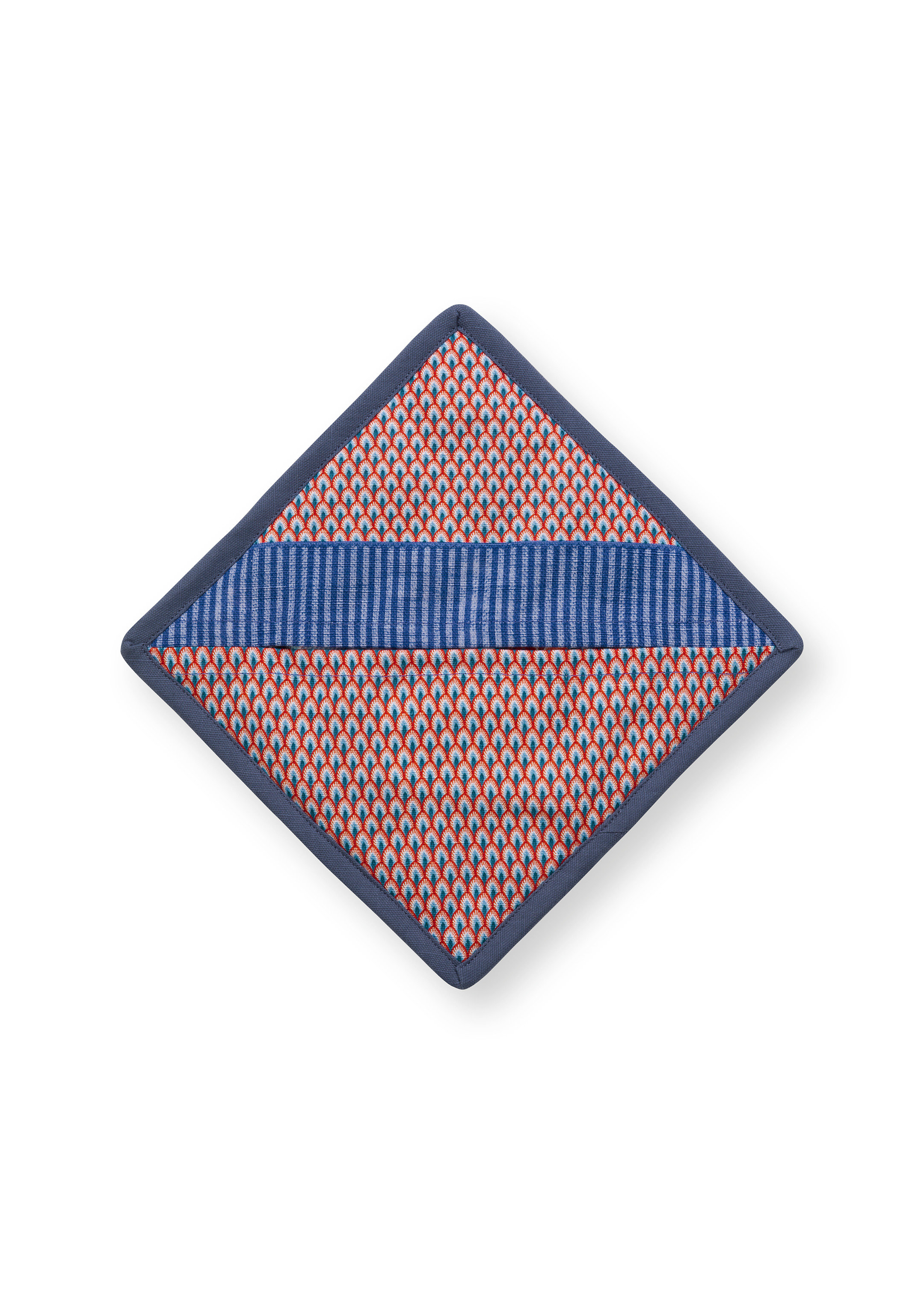 Pip Studio Flower Festival podložka pod hrnec 22x22cm, světle modrá