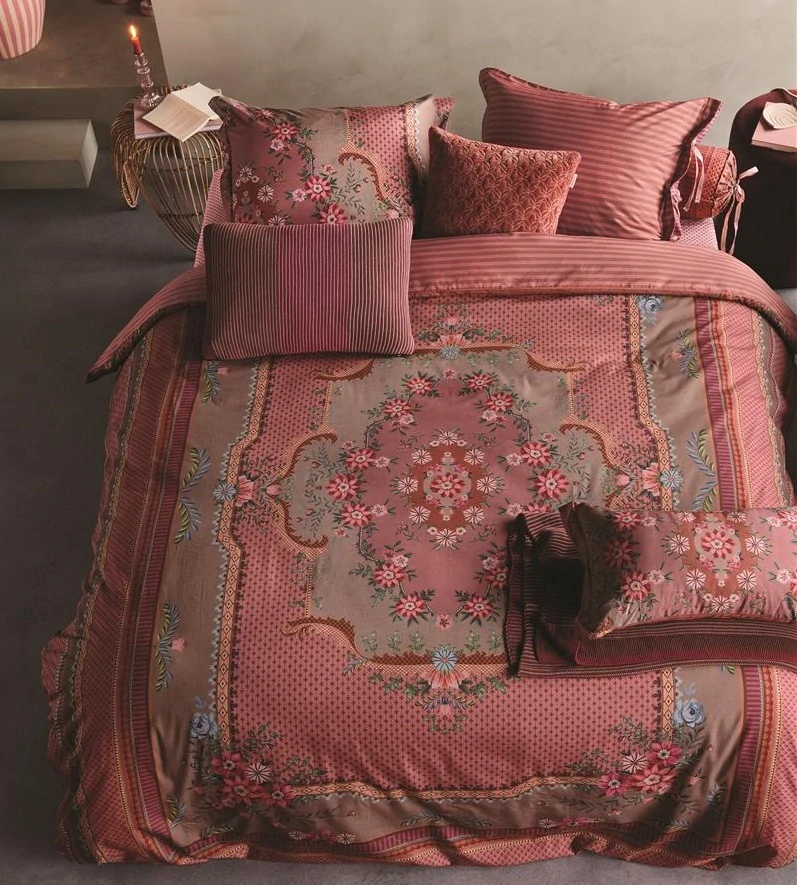 Pip Studio perkálové povlečení Pip Chique růžové 200x200 + 2x 70x90 cm