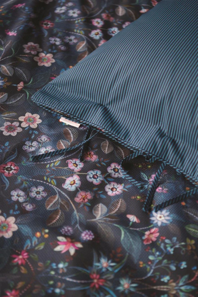 Pip Studio perkálové povlečení Mirrorama tmavě modré 200x200 +2x 70x90 cm