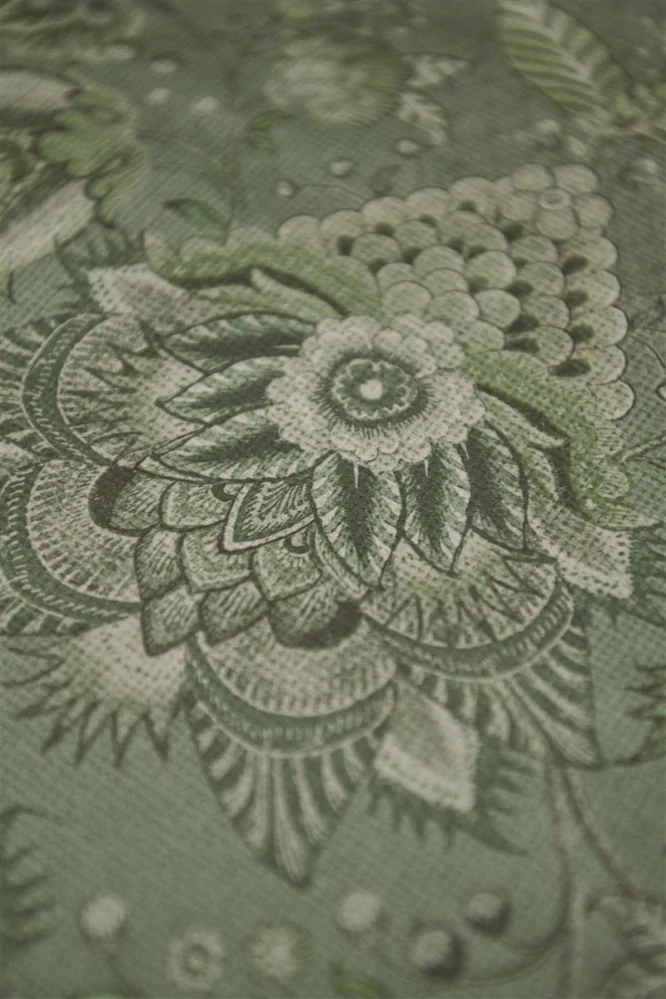 Pip Studio perkálové povlečení Kyoto Nights zelené 200x200 + 2x 70x90 cm