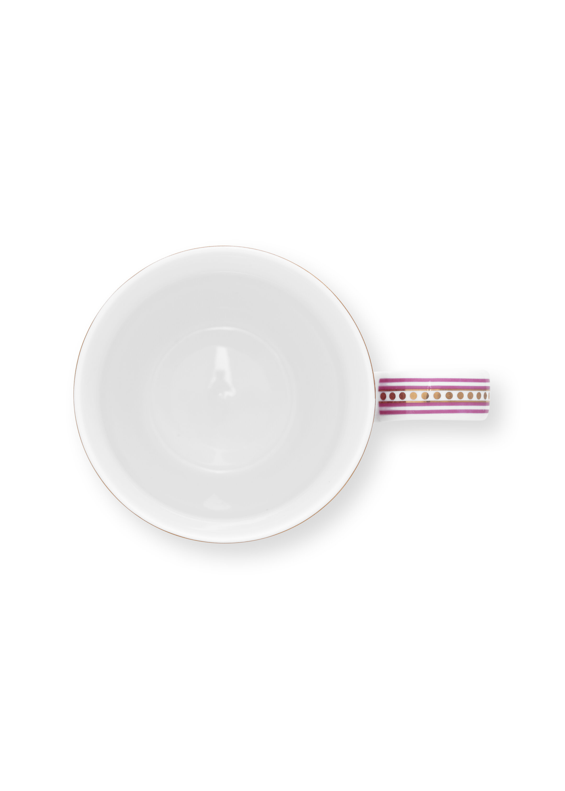 Pip Studio Flower Festival hrnek 350ml, tmavě růžový