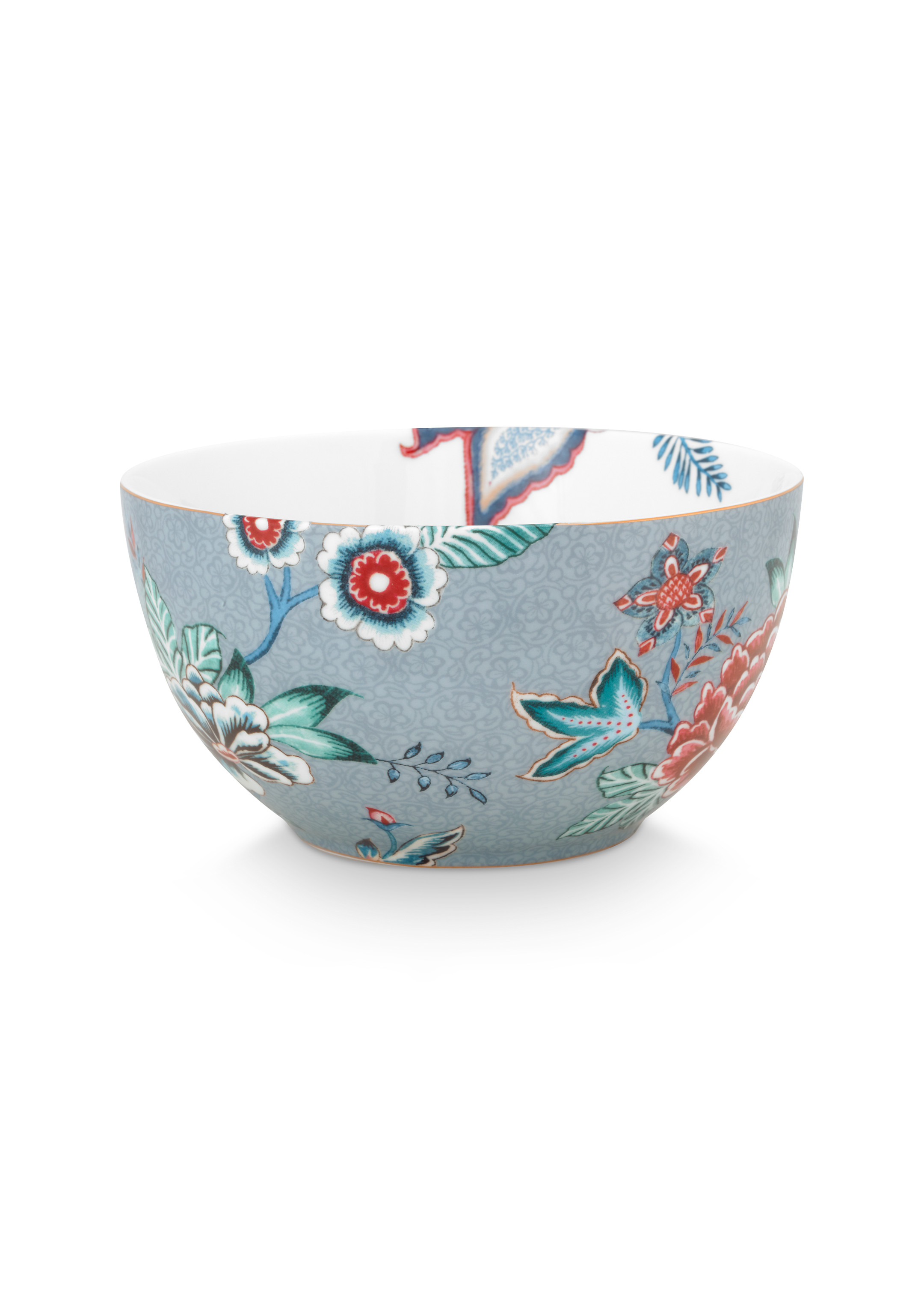 Pip Studio Flower Festival miska Ø15cm, modrá