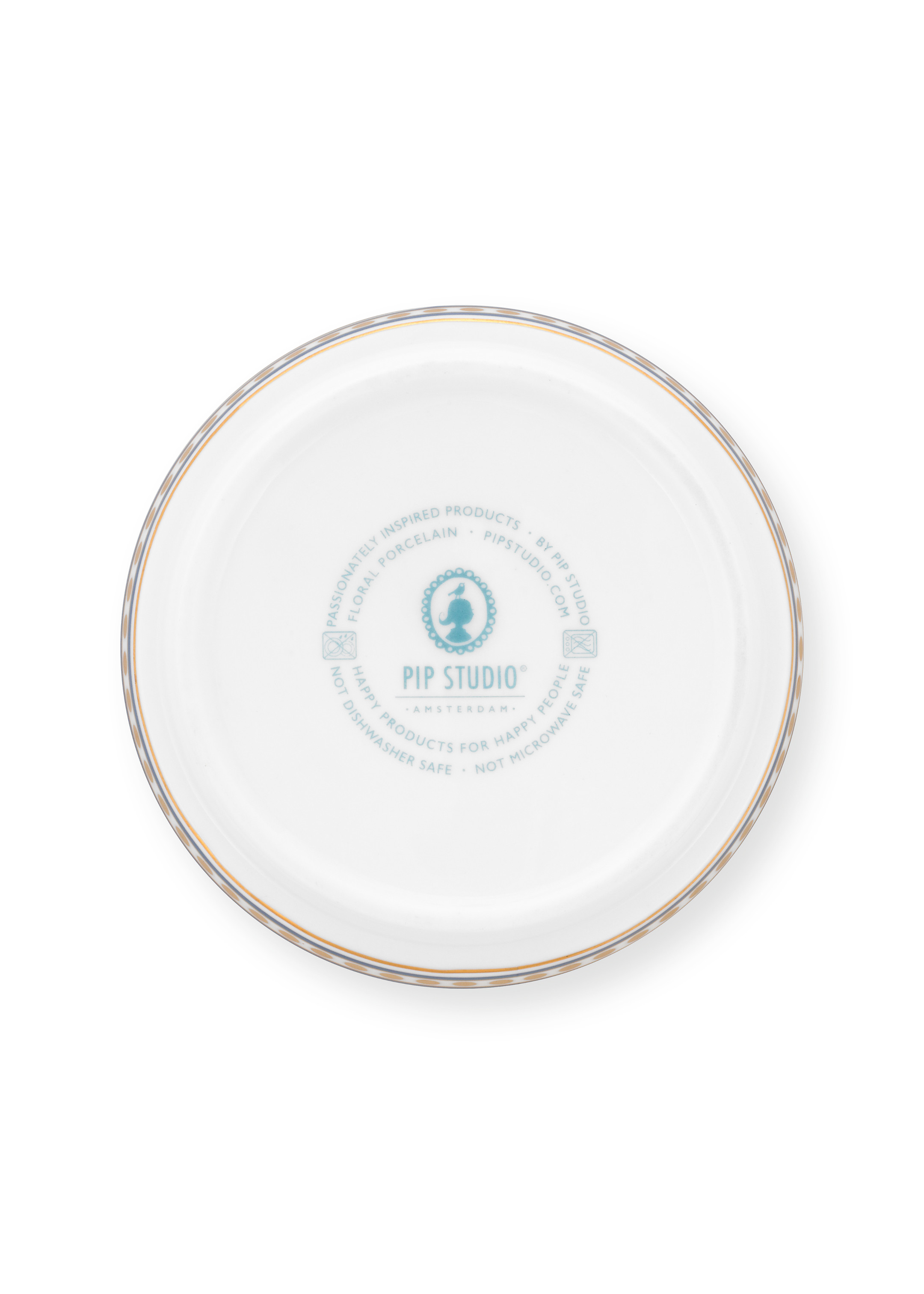 Pip Studio Flower Festival odkládací tácek na čajové sáčky, modrý