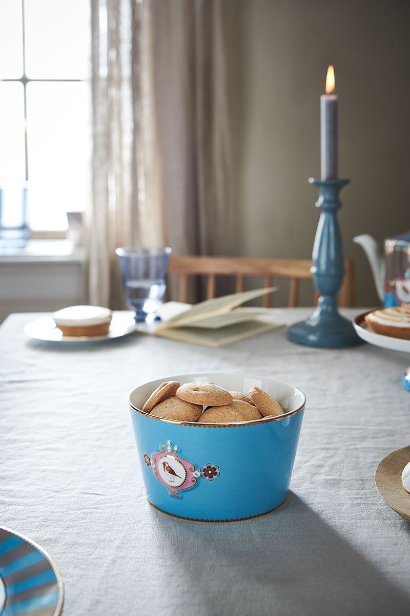 Pip Studio Love Birds Medallion mísa Ø 20cm, modrá