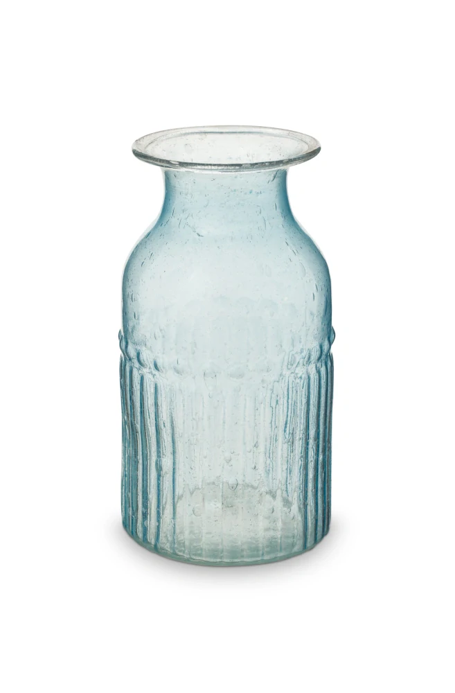 Pip Studio sada 3ks skleněných váz modrozelené