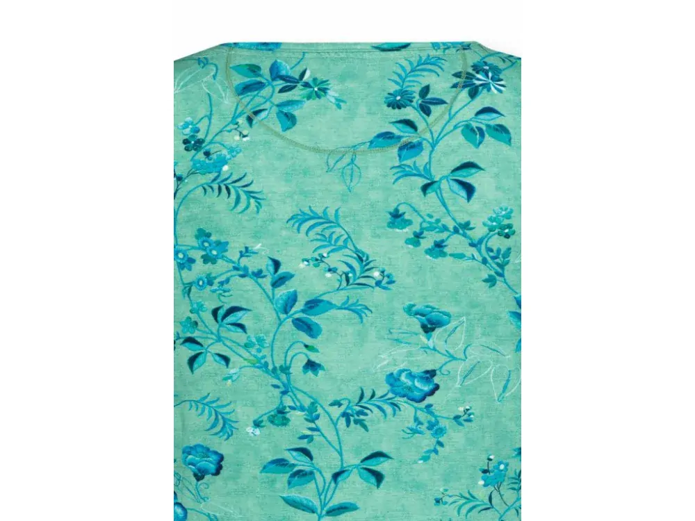 Pip Studio Tilly triko s krátkým rukávem Tokyo Blossom, zelené