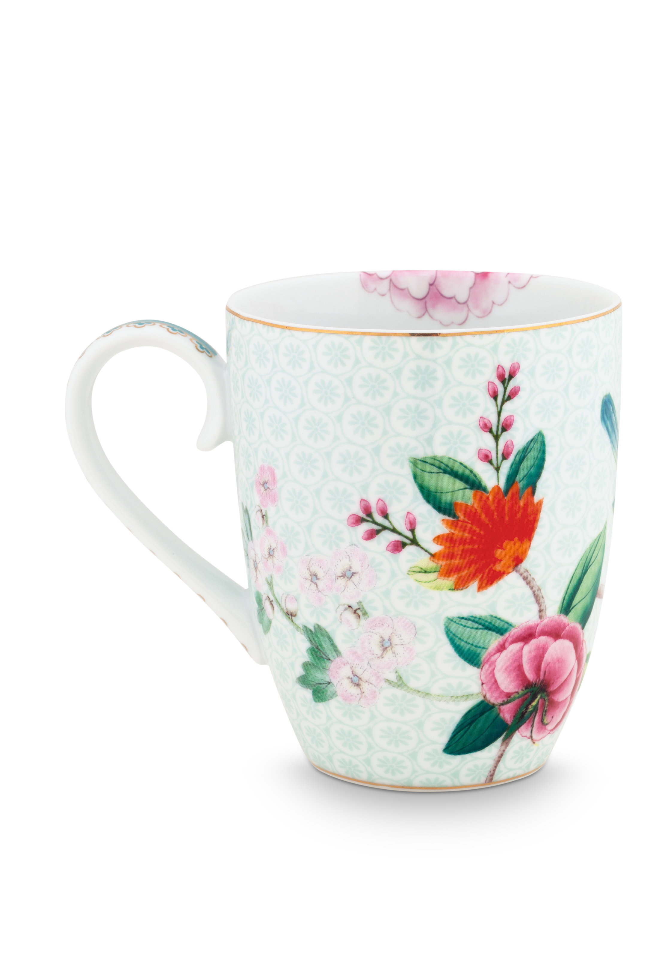 Pip Studio Blushing Birds sada 2 ks hrnků 350ml, bílá