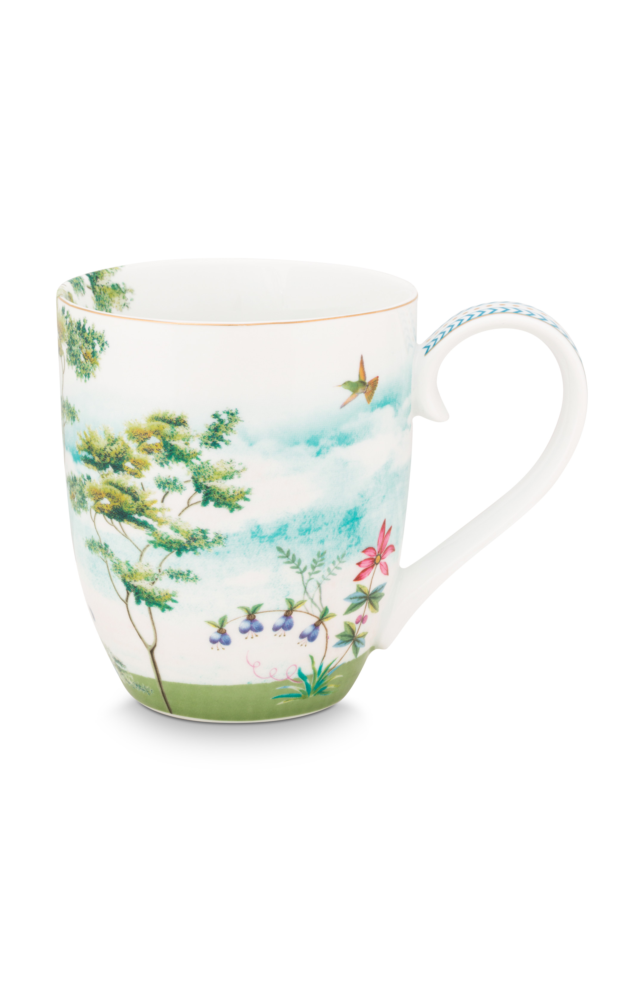 Pip Studio Jolie sada 2 ks hrnků XL 440ml, bílý
