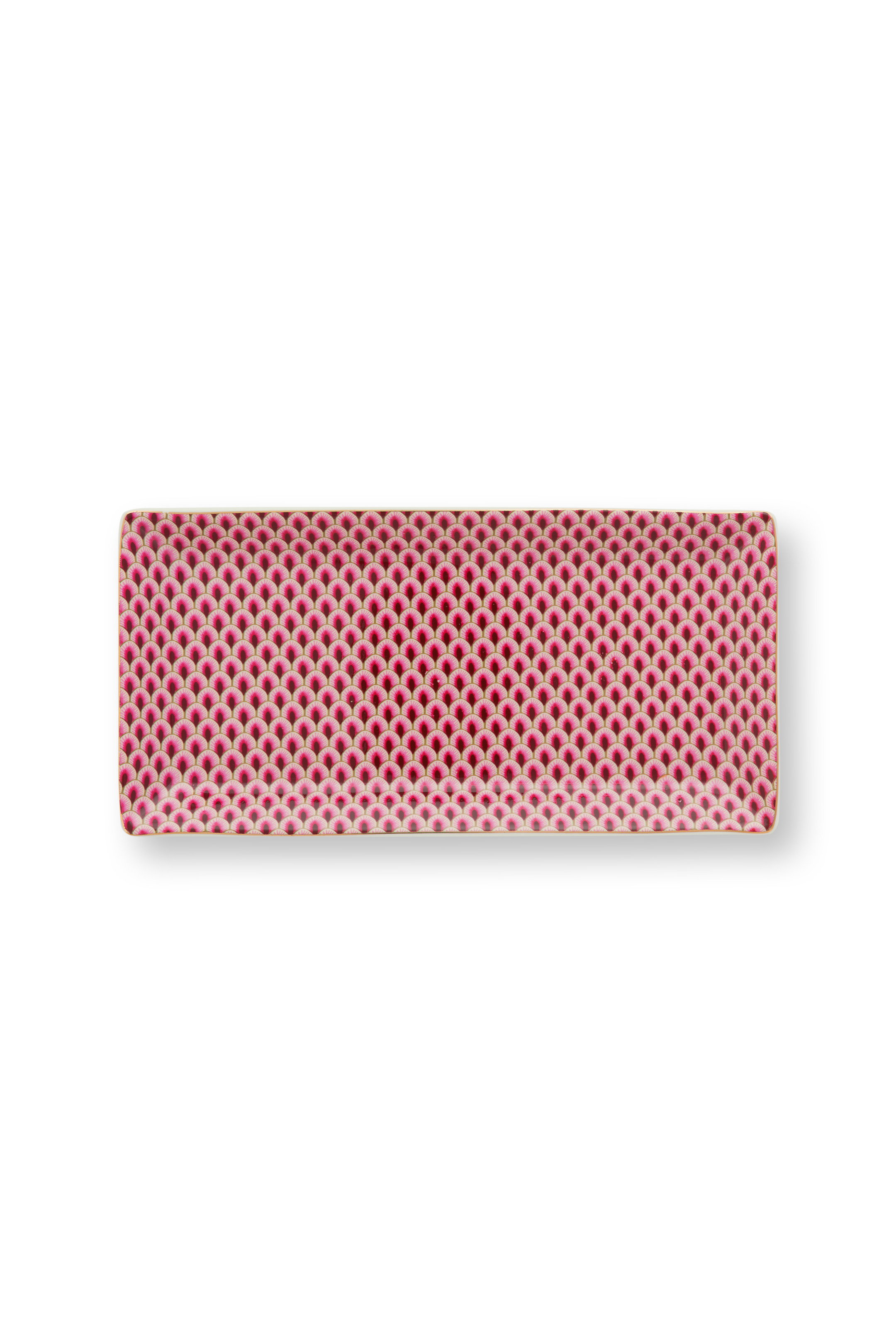 Pip Studio Flower Festival Oriental sada 2 kusů talířků 23x11,5x2,2cm, 2 kusů misek 11.5x11,5x2,3 cm a 2 sad hůlek, růžová