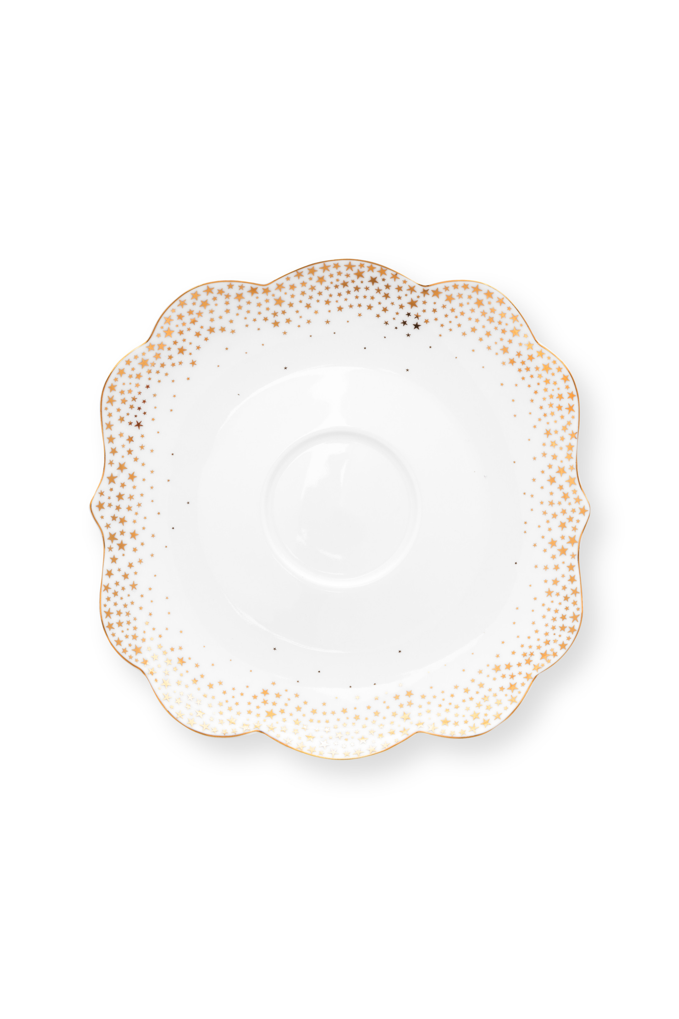 Pip Studio Royal Winter cappuccino šálek s podšálkem 210ml, bílý