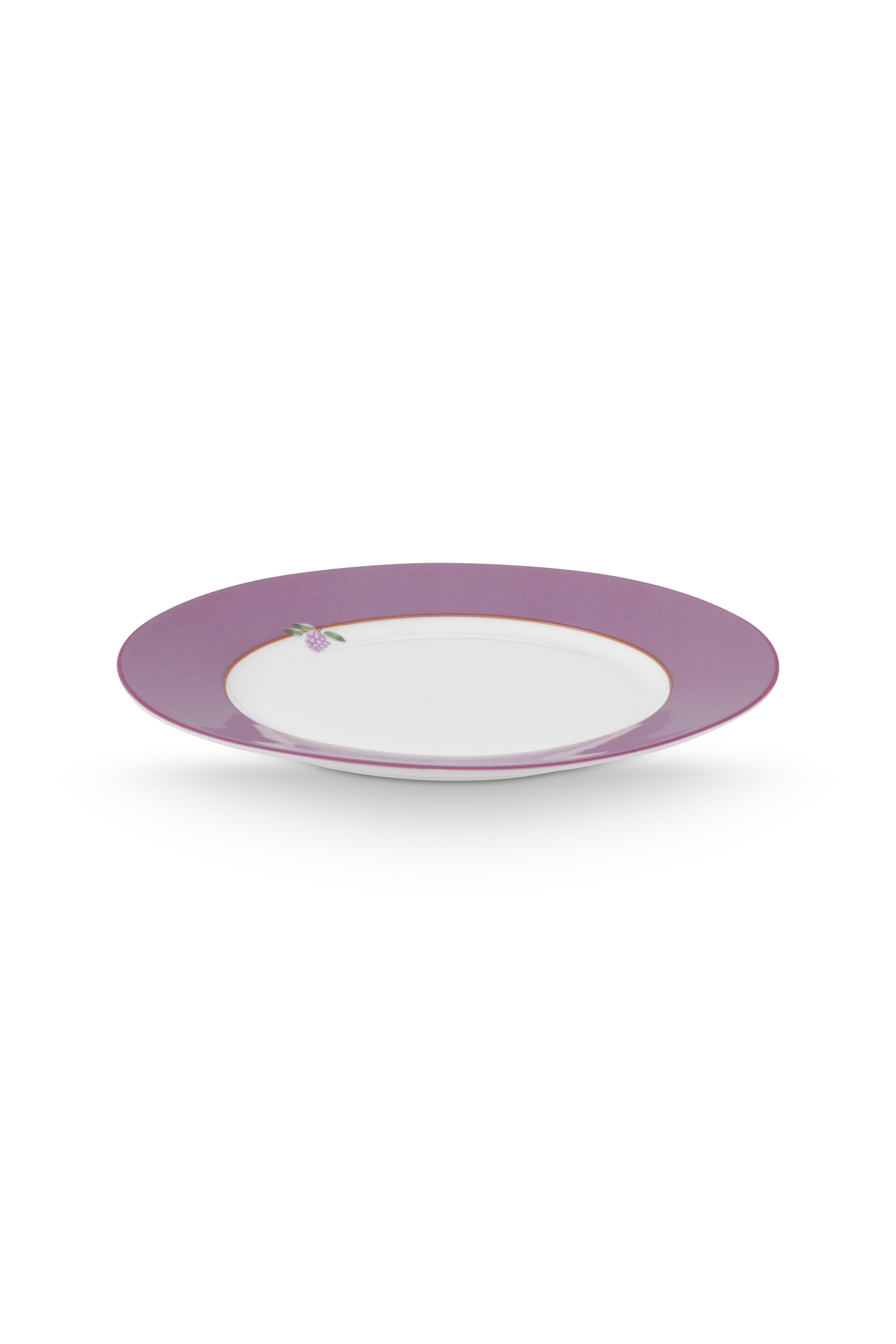 Pip Studio Lily & Lotus talíř Ø26,5cm, decor lila