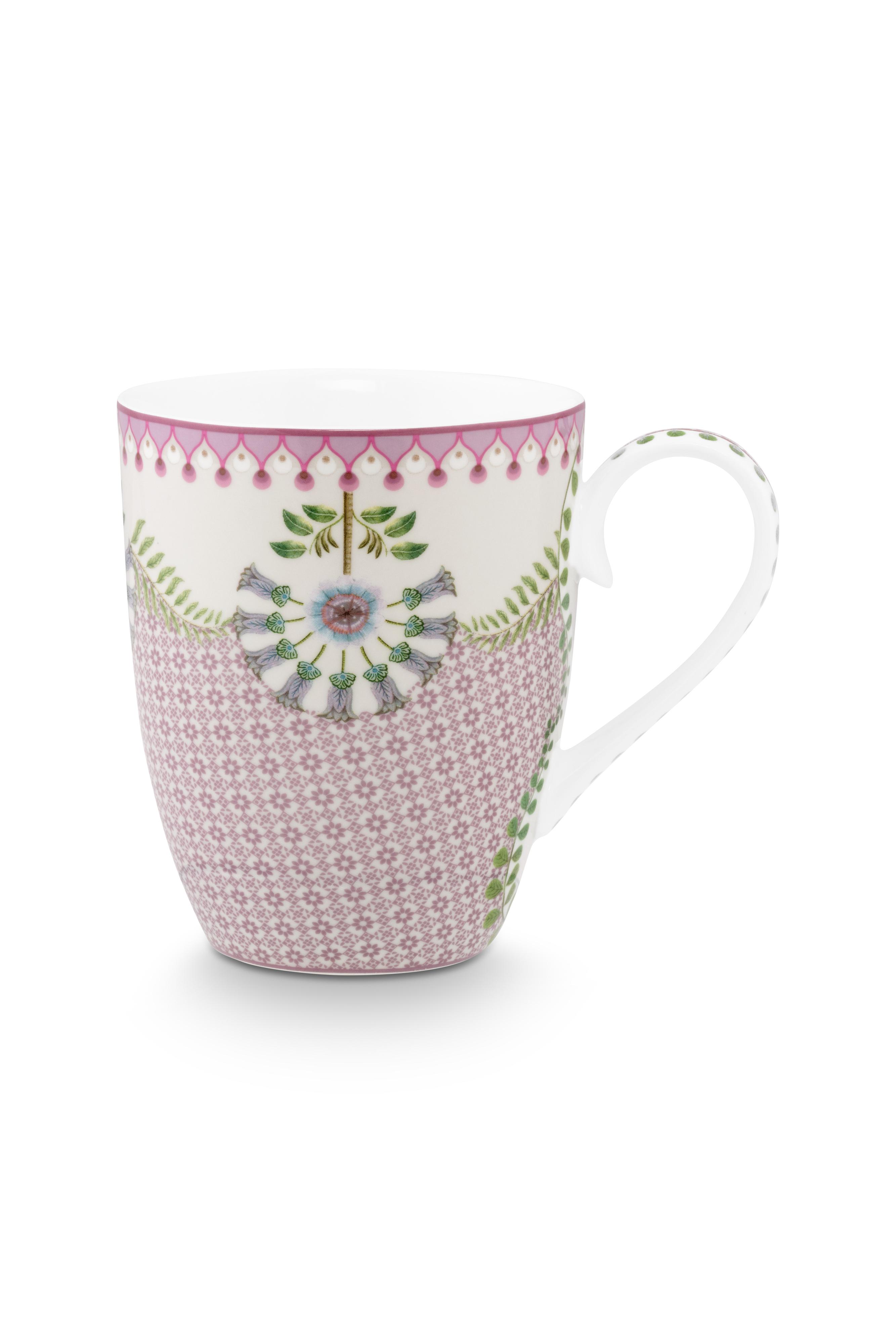 Pip Studio Lily & Lotus sada 2 hrnků 350ml, lila