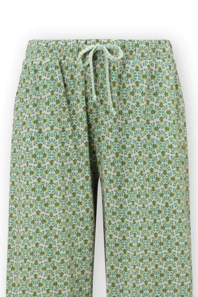Pip Studio Celeste Culotte 3/4 kalhoty Verano, zelené
