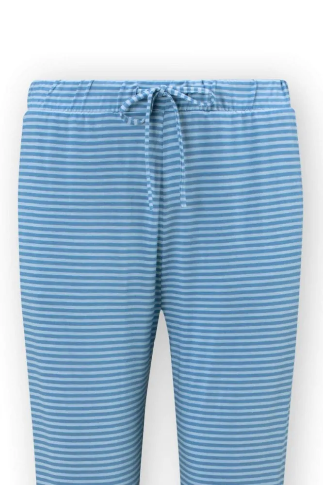 Pip Studio Bobien dlouhé kalhoty Little Sumo Stripe, modré