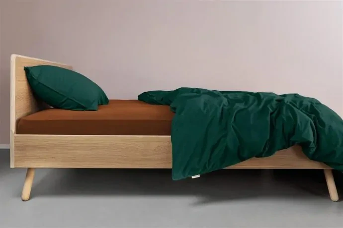 Beddinghouse Jersey kvalitní bavlněné prostěradlo 180x200/220 cm, terra