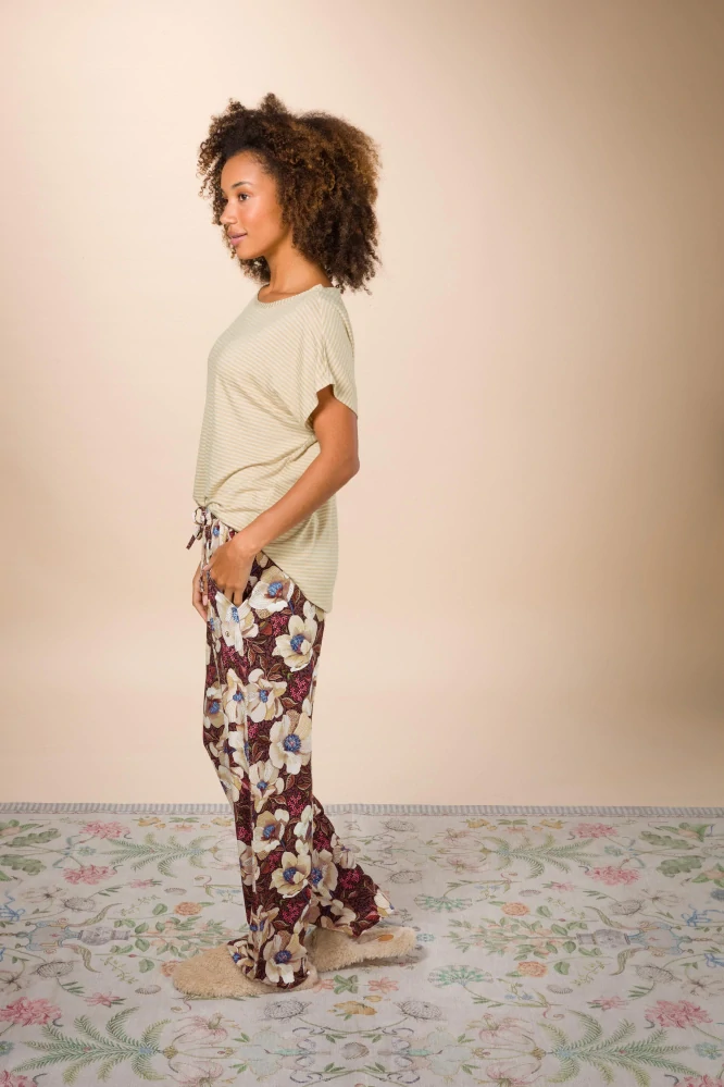 Pip Studio Belin dlouhé kalhoty Rosita Brown