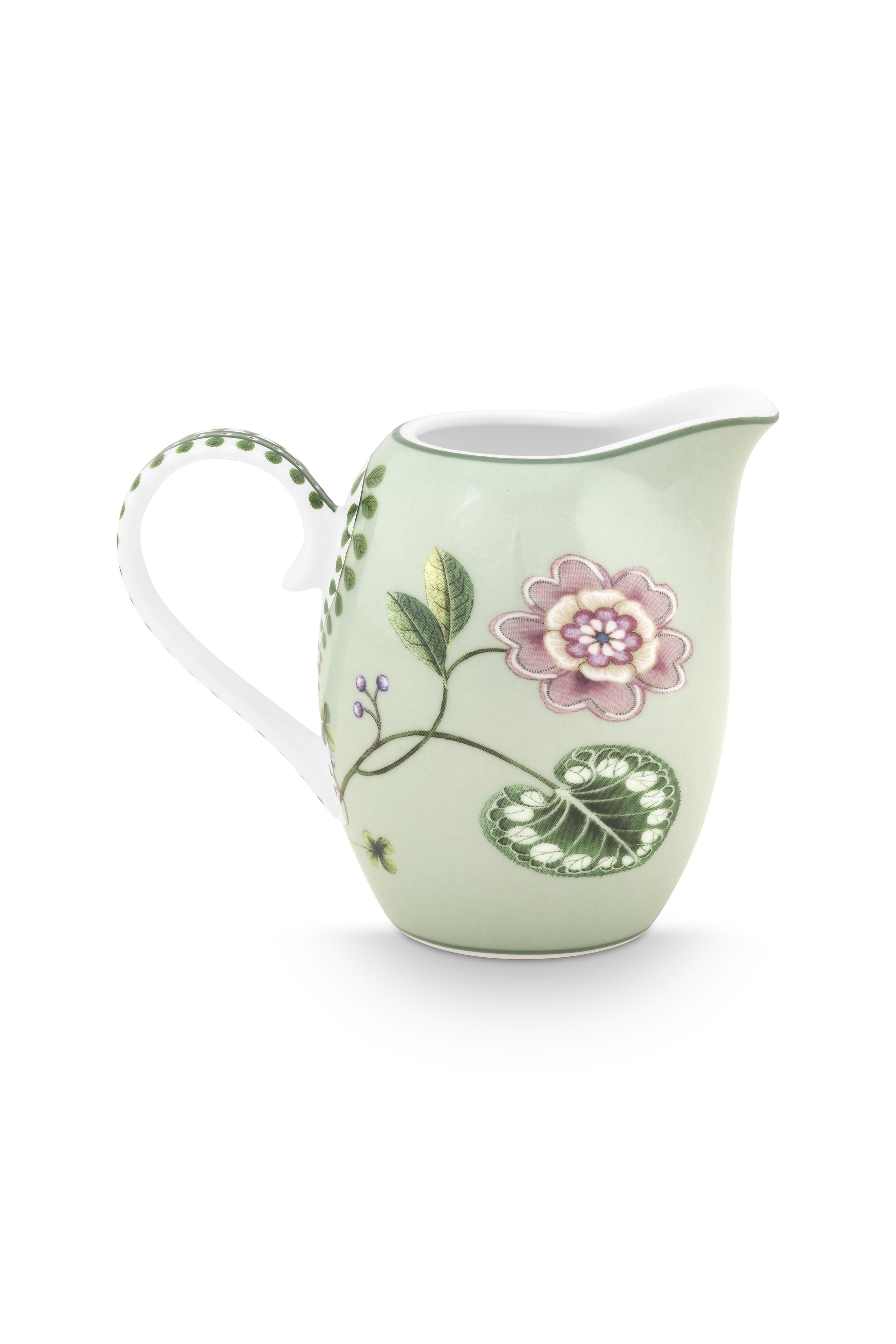 Pip Studio Lily & Lotus mlékovka 250ml, zelená
