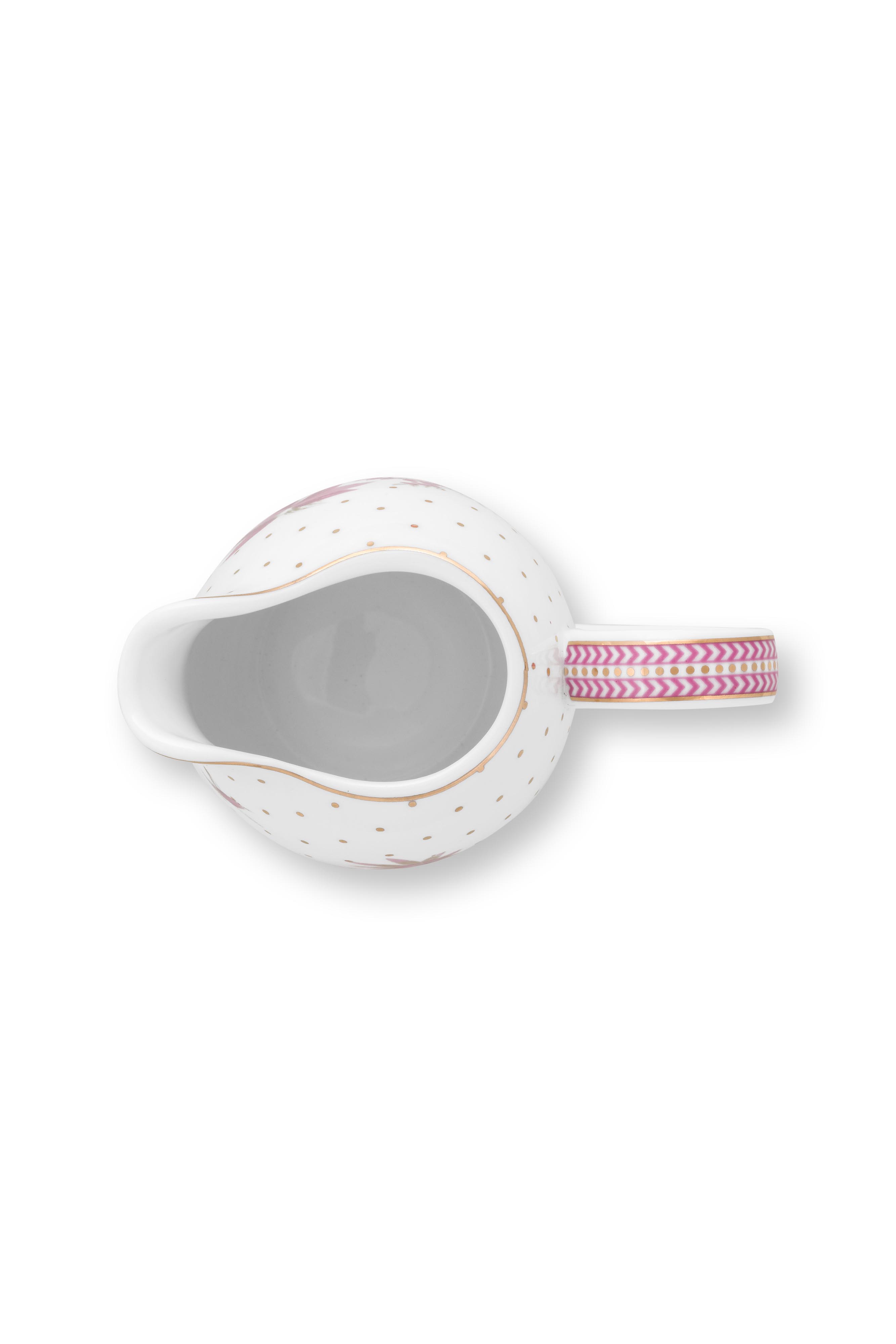 Pip Studio Jolie Dots Gold mlékovka 250ml, růžová