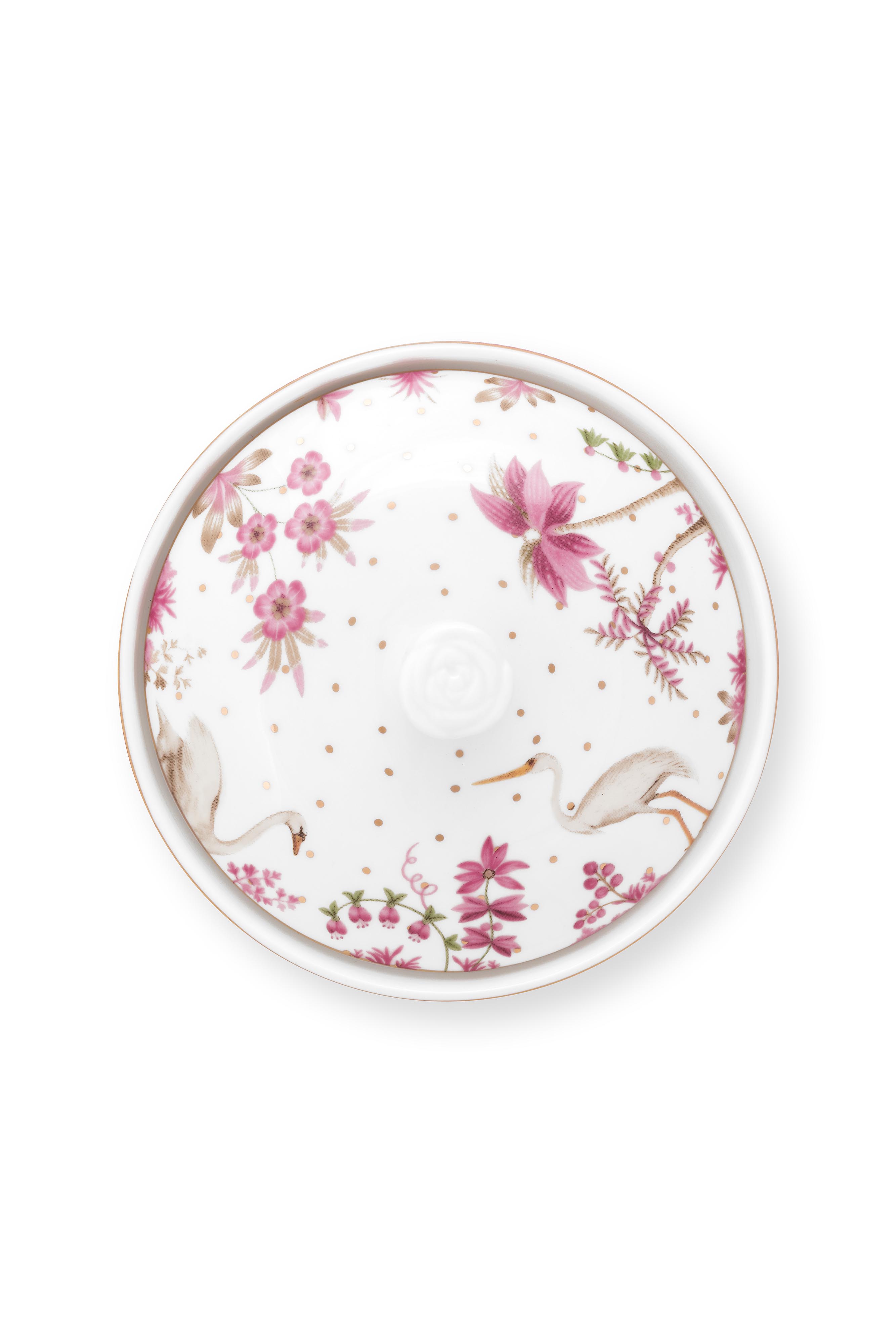 Pip Studio Jolie Dots Gold cukřenka 300ml, růžová