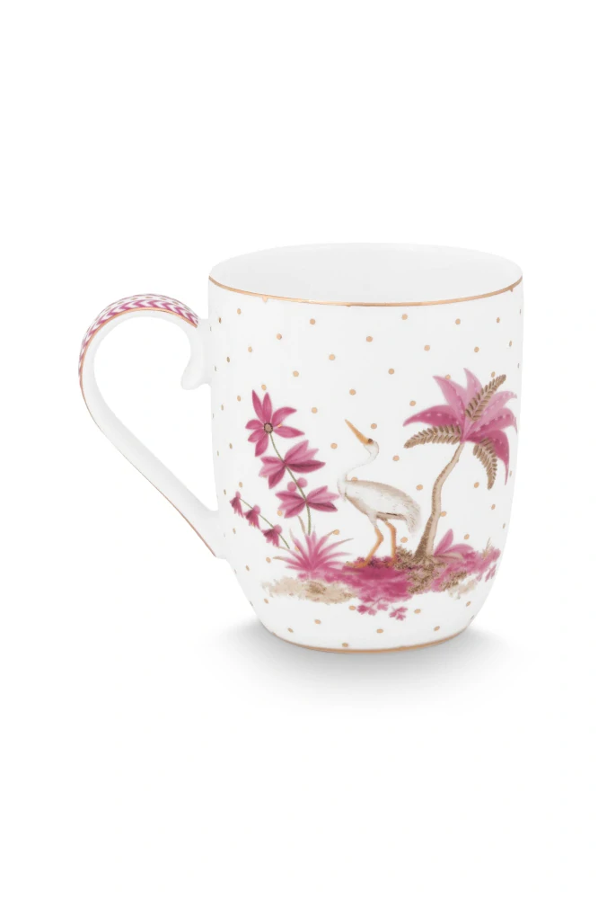 Pip Studio Jolie Dots Gold sada 2 ks hrnečků 180ml, růžová