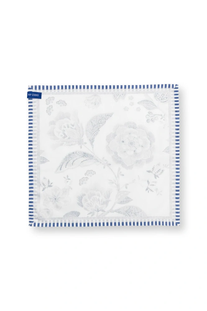 Pip Studio Royal set 4ks látkových ubrousků 40x40cm, modrý