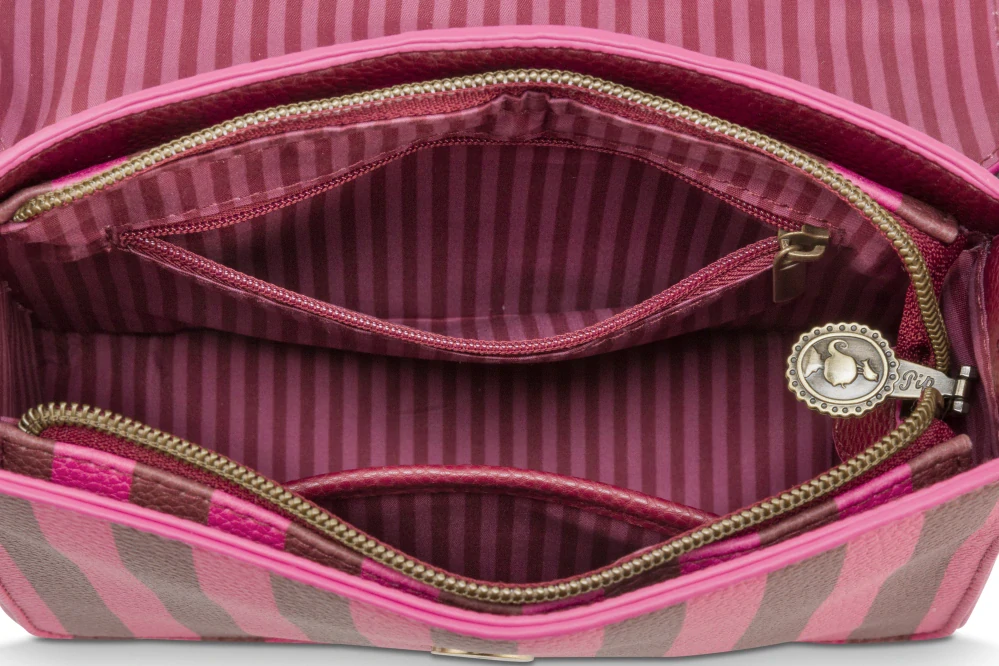 Pip Studio Frances Stripe Cross Body kabelka menší, růžová