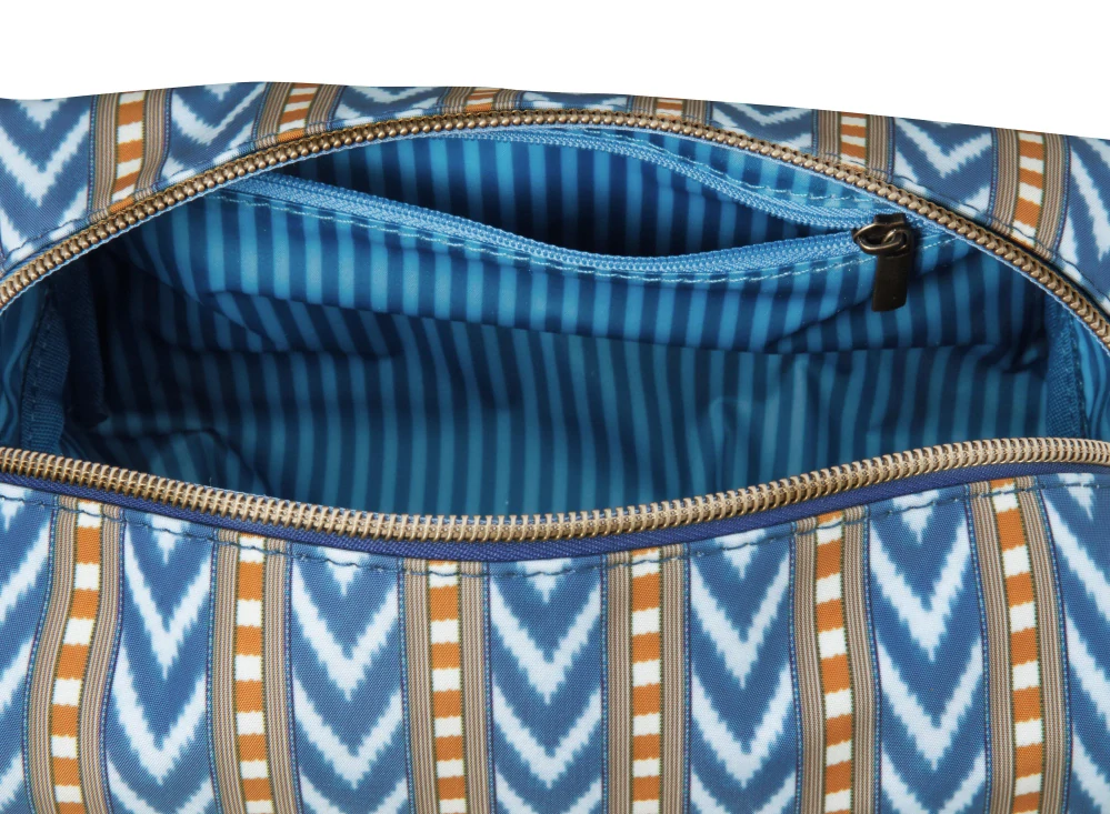 Pip Studio Coco Samba Stripe kosmetická taška, modrá