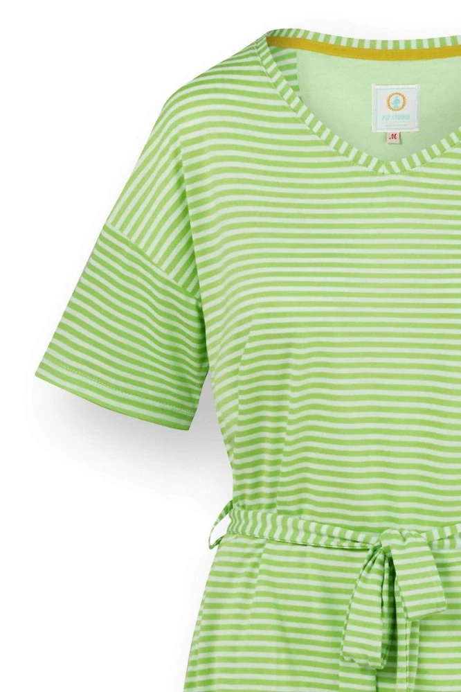 Pip Studio triko s krátkým rukávem Tonya Little Sumo Stripe, zelené