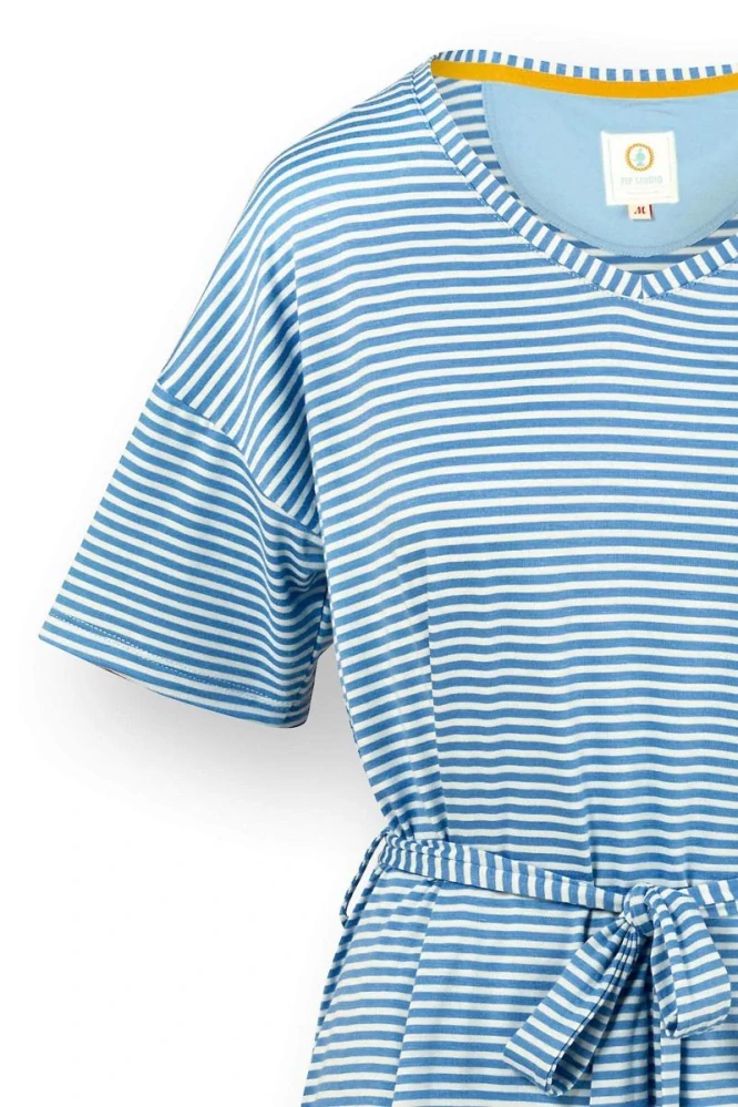 Pip Studio triko s krátkým rukávem Tonya Little Sumo Stripe, modré