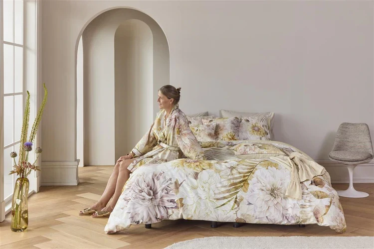 Kardol saténové kimono Solaris v přírodních barvách