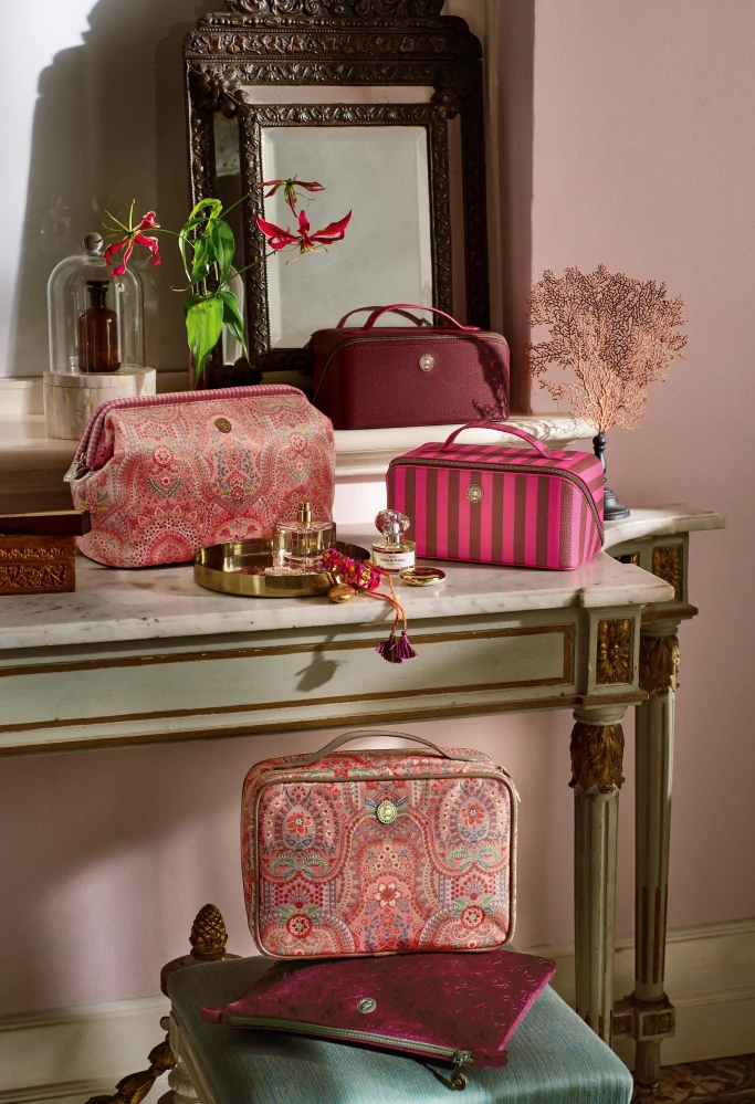 Pip Studio Cooper Jabali střední kosmetická taška, červená