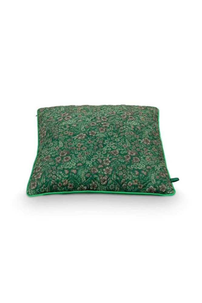 Pip Studio dekorační polštář Quilted Daisy Dreams 50x50 cm, zelený