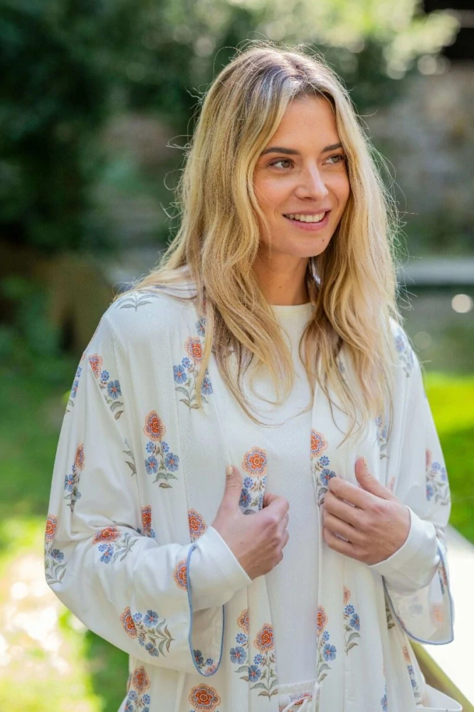 Pip Studio Naomi kimono Tanaka bílé dlouhé v super prémiové kvalitě