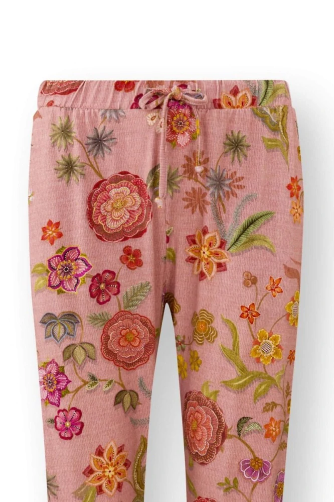 Pip Studio Bobien dlouhé kalhoty Coco Flower, korálové
