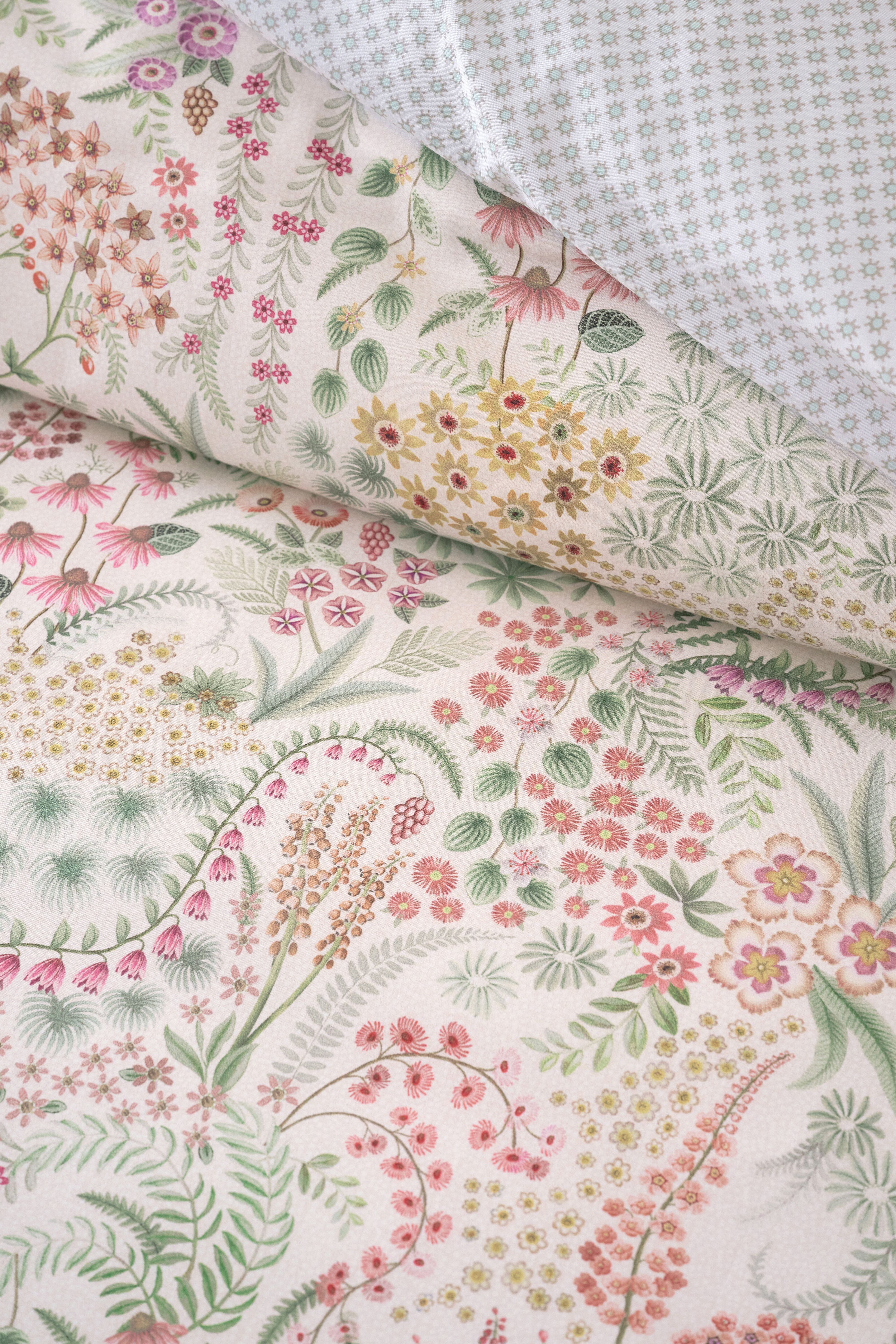 Pip Studio perkálové povlečení Lodi Garden bílé 140x200 + 70x90 cm