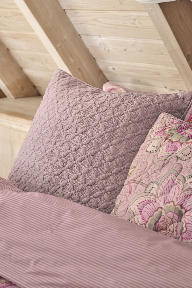 Pip Studio polštář Mumbai Morning Quilted 45x70 cm, růžový