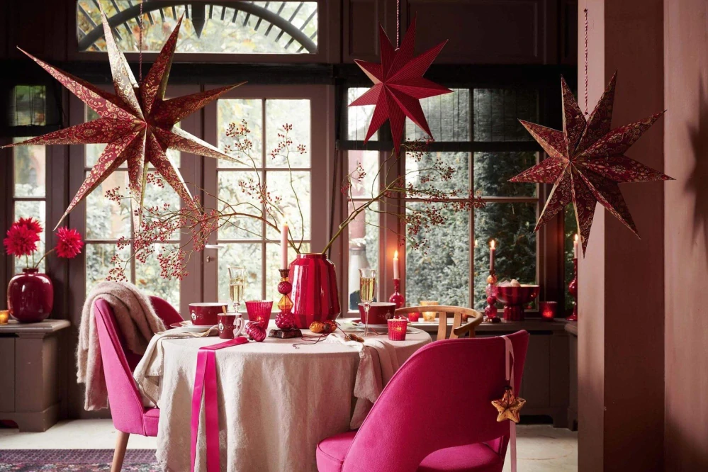 Pip Studio Love Birds talíř Ø21cm, tmavě červený