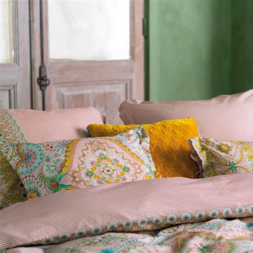 Pip Studio perkálové povlečení Majorelle Carpet růžové 200x200 + 2x 70x90 cm