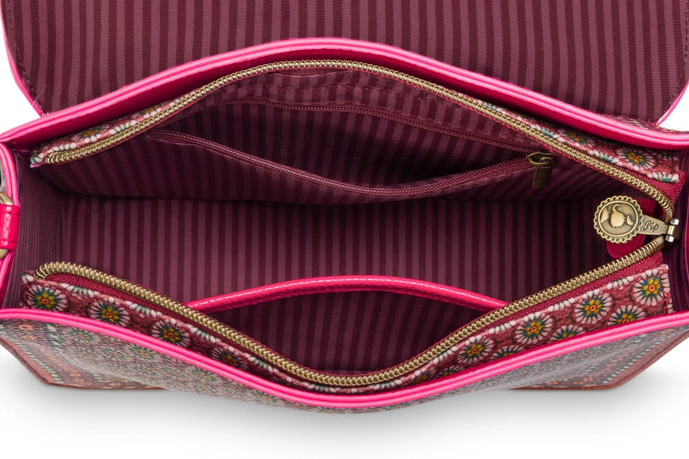 Pip Studio Frances Imani velká cross body kabelka, červená
