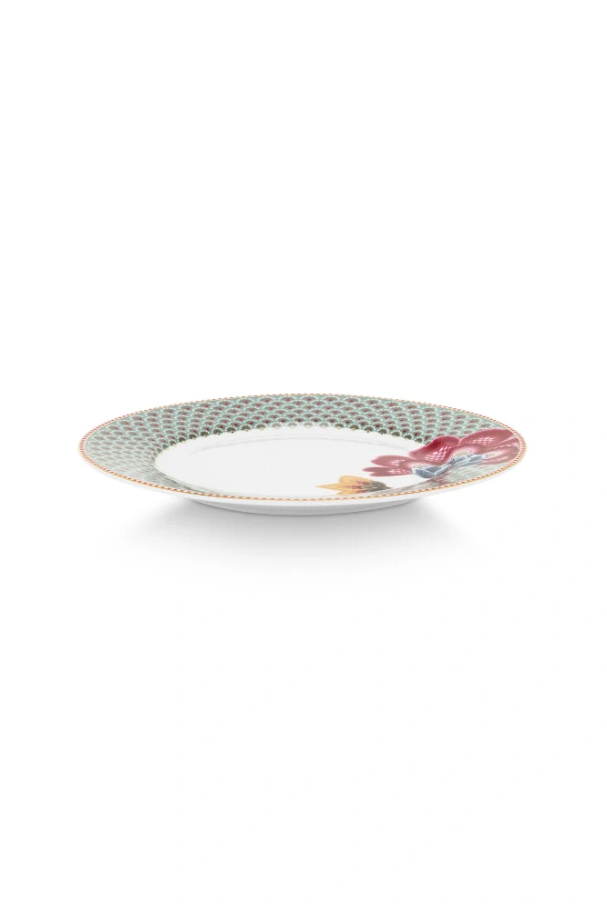 Pip Studio Blooming Tales talíř Ø26,5 cm, modrý