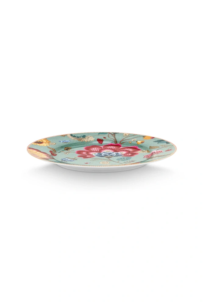 Pip Studio Blooming Tales talíř Ø32 cm, modrý