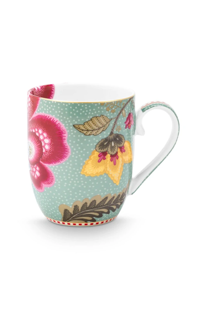 Pip Studio Blooming Tales sada 2ks hrnků 180ml, modrá